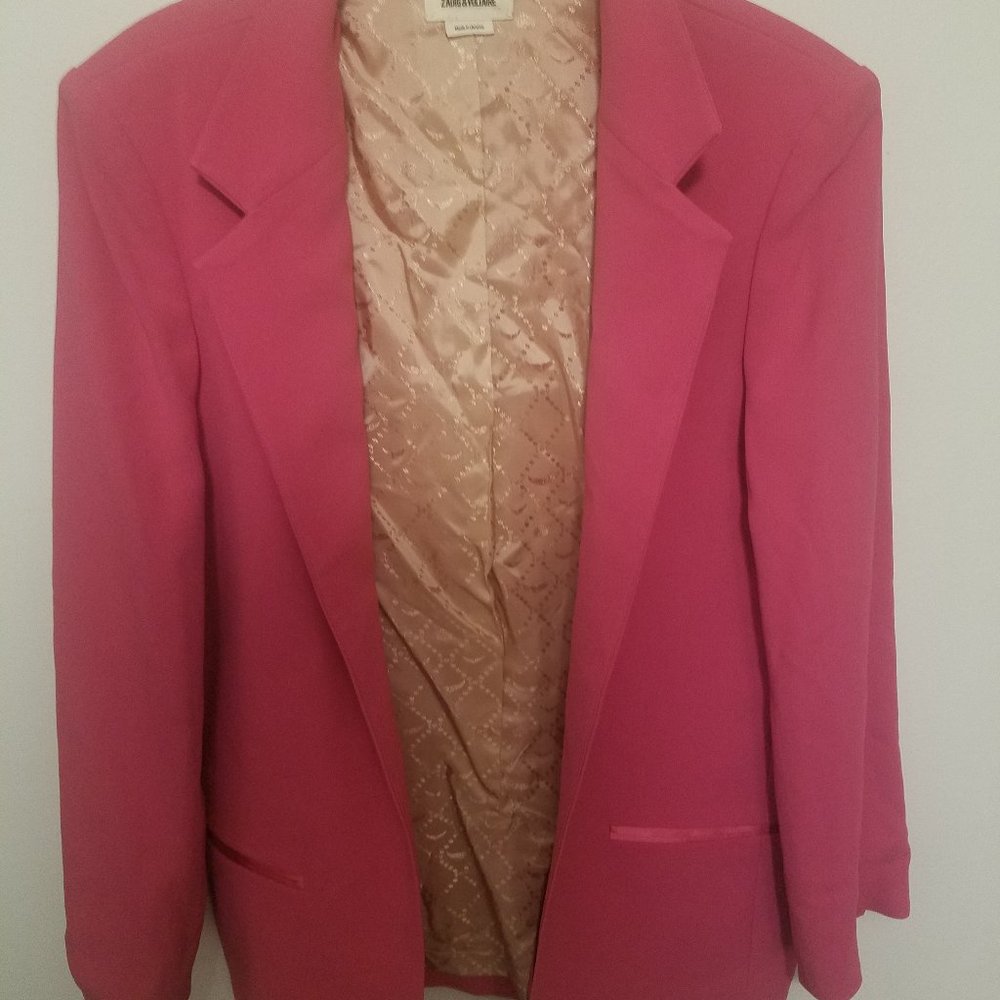 zadig & voltaire deluxe volly satin blazer